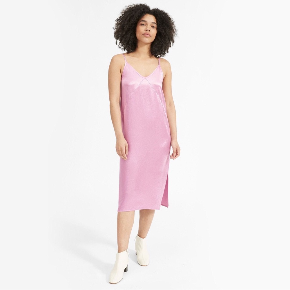 EVERLANE Pink Slip Dress